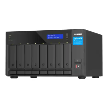 QNAP TVS-H874 - Serveur NAS - 8 Baies - SATA 6Gb - s - RAID RAID 0, 1, 5, 6, 10, 50, 60, TM, ... (TVS-H874X-I9-64G)_1